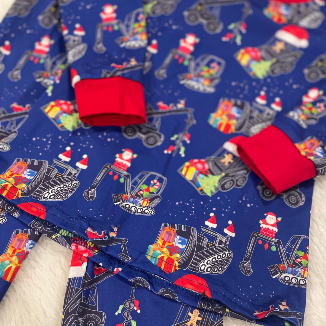 Christmas Construction 2 Piece Pajamas