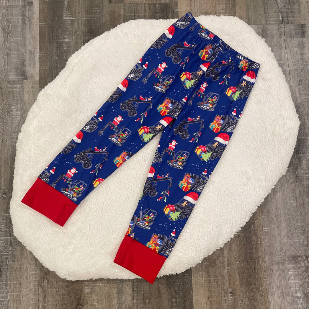 Christmas Construction 2 Piece Pajamas