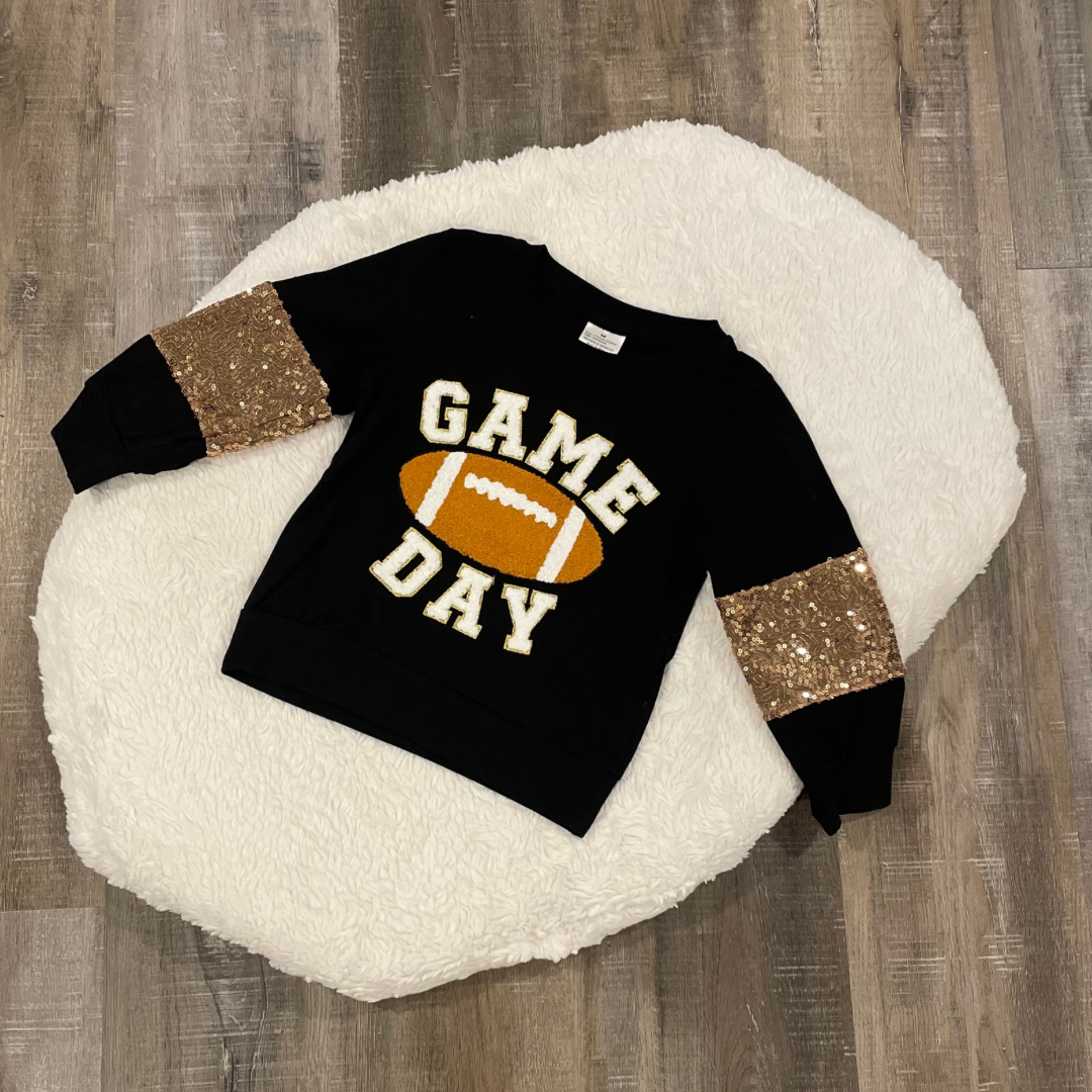 Game Day Sequins Sleeve Shirt