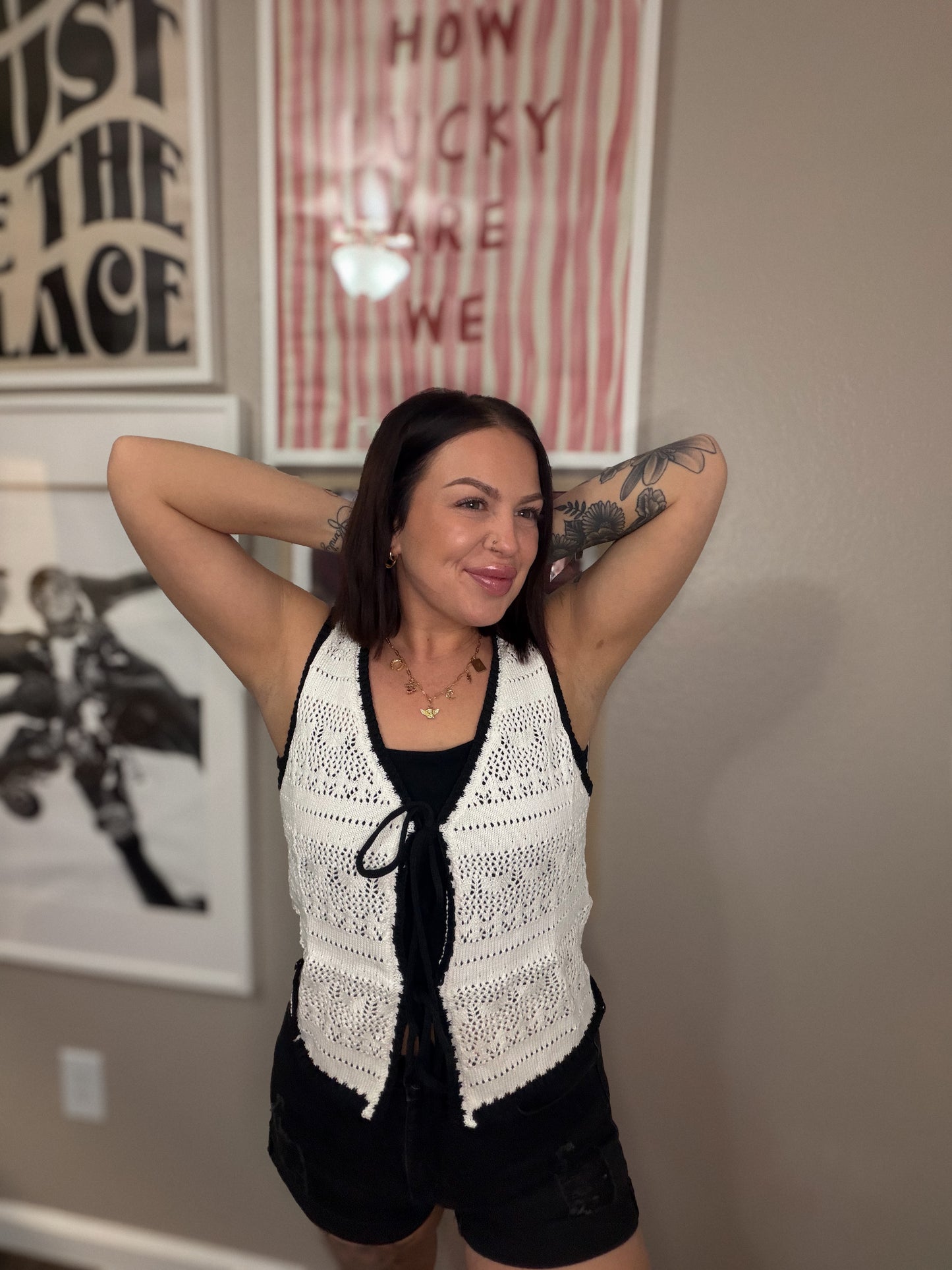 high standards knitted tank
