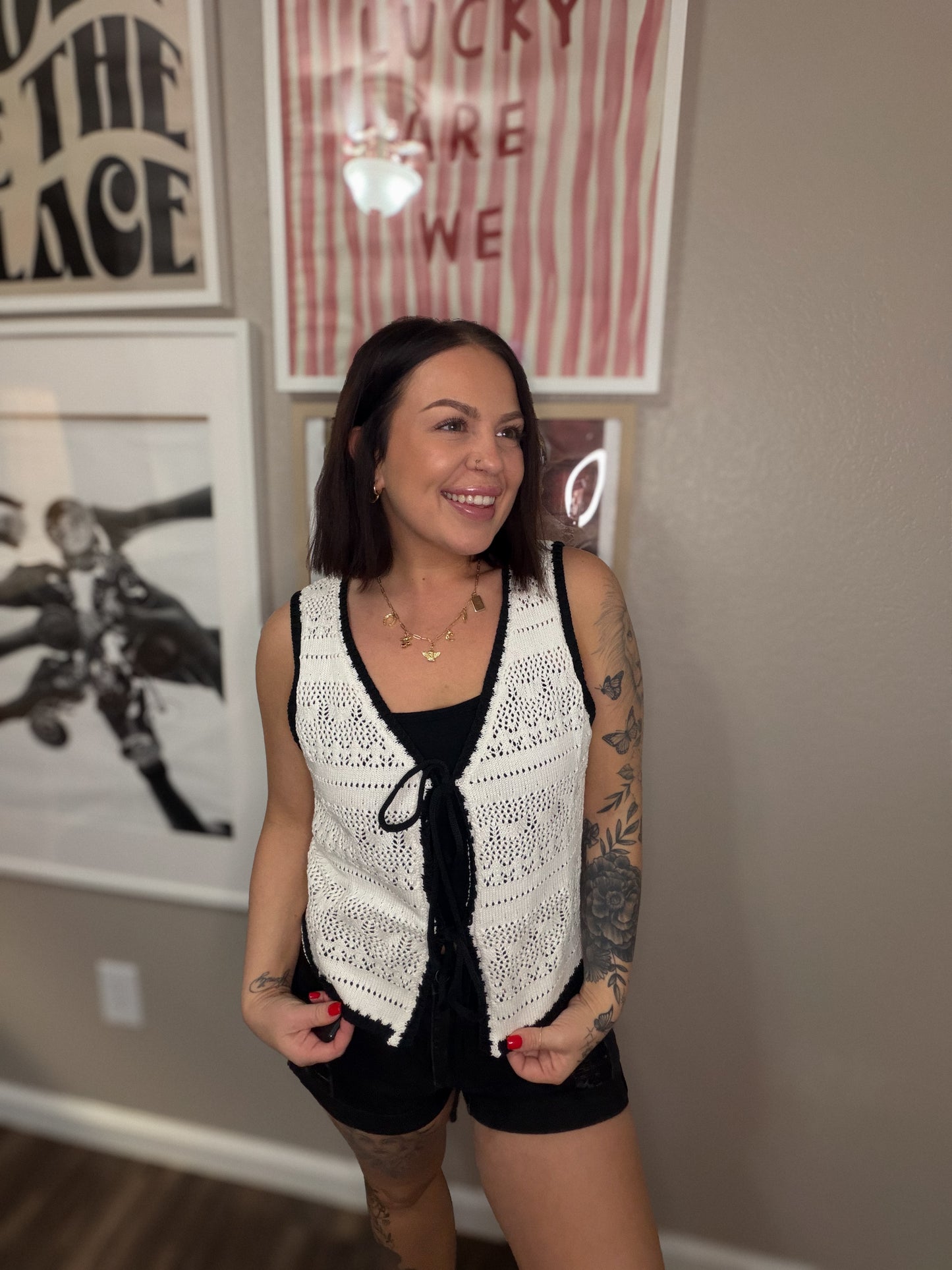 high standards knitted tank